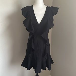 H&M black ruffled dress. 50 items just went below $20